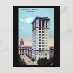 Ancienne carte postale - Savannah Bank and Trust C