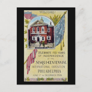 Ancienne carte postale, Sesqui-Centennial, Philade
