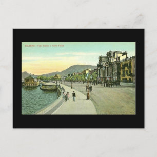 Ancienne carte postale, Sicile, Palerme