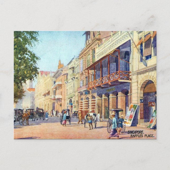Ancienne carte postale - Singapour (Devant)