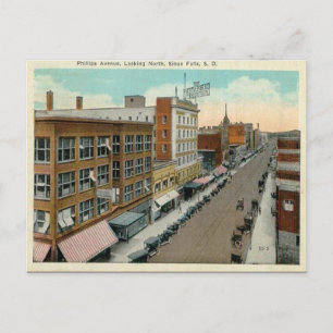 Ancienne carte postale - Sioux Falls, Dakota du Su