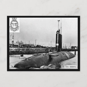 Ancienne carte postale - Sous-marin HM "Wardépit"