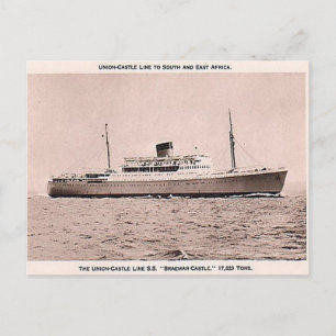 Ancienne carte postale - SS Braemar Castle