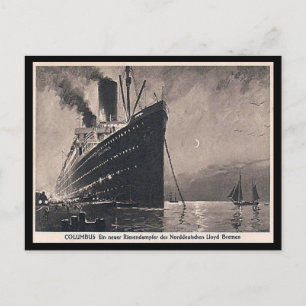 Ancienne carte postale - SS Columbus
