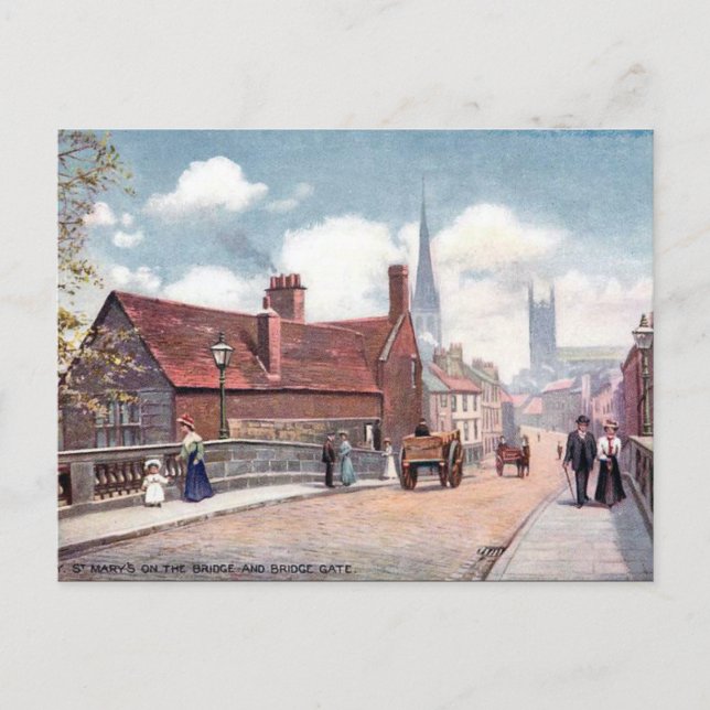 Ancienne carte postale - St Mary's sur le pont, De (Devant)