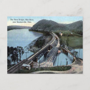 Ancienne carte postale - Steubenville, Ohio