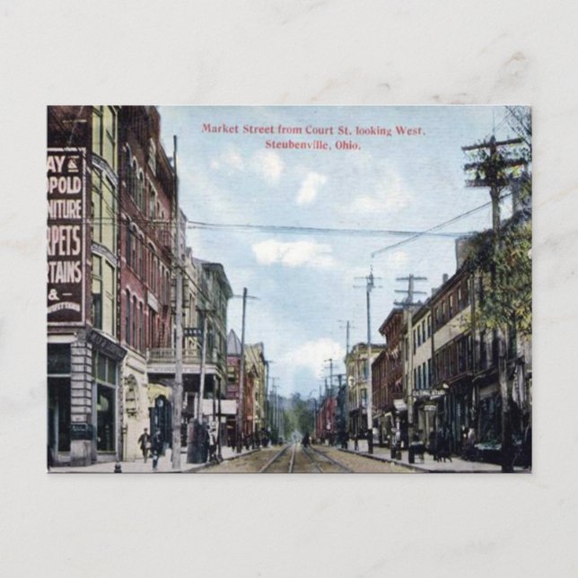 Ancienne carte postale - Steubenville, Ohio (Devant)