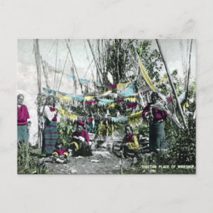 Ancienne carte postale - Tibet
