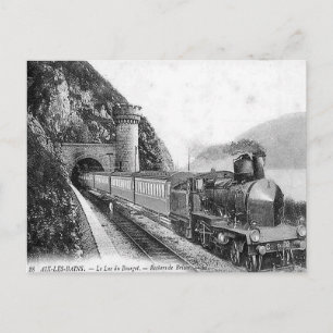 Ancienne carte postale - Train, Aix-les-Bains