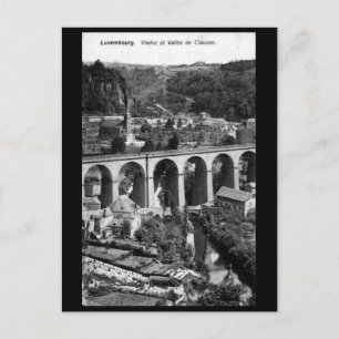 Ancienne carte postale - Vallée de Clausen, Luxemb