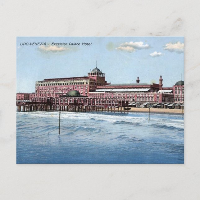 Ancienne carte postale - Venice Lido, Italie (Devant)