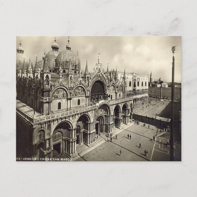 Ancienne carte postale, Venise, Chiesa San Marco (Devant)