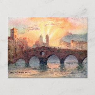 Ancienne carte postale - Vérone, Italie