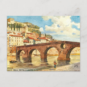 Ancienne carte postale - Vérone, Italie