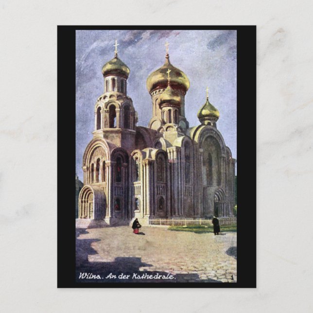 Ancienne carte postale - Vilnius, Lituanie (Devant)
