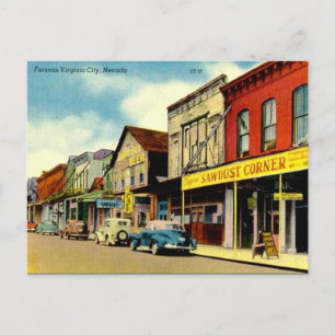 Ancienne carte postale - Virginia City, Nevada