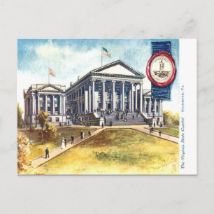 Ancienne carte postale - Virginia State Capitol