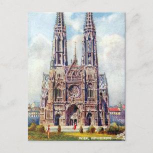 Ancienne carte postale - Votivkirche, Vienne, Autr