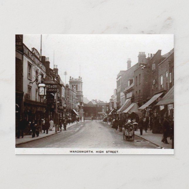 Ancienne carte postale - Wandsworth High St, Londr (Devant)