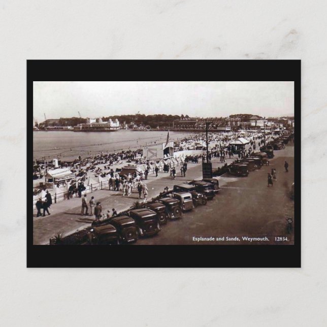 Ancienne carte postale, Weymouth, Dorset (Devant)