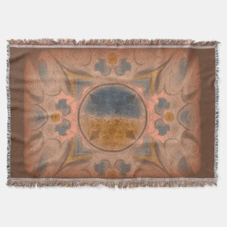 Ancienne couverture de jet de tapis