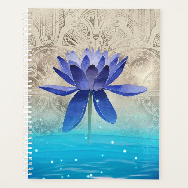 Ancienne Egypte Styled Magic Blue Lotus Flower (Devant)