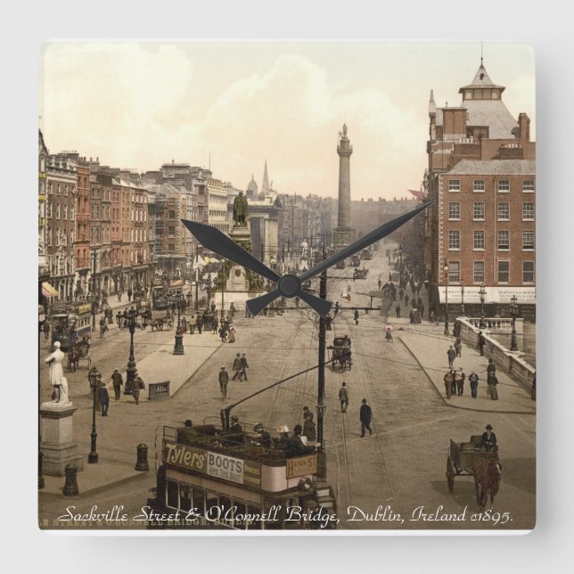 Ancienne horloge murale Dublin Irlande, rue Sackvi (Recto)