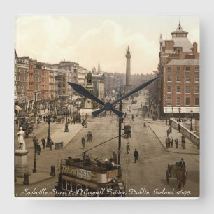 Ancienne horloge murale Dublin Irlande, rue Sackvi