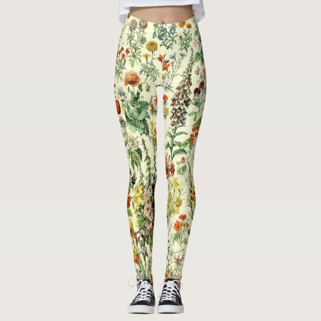 Ancienne illustration botanique Leggings (Devant)