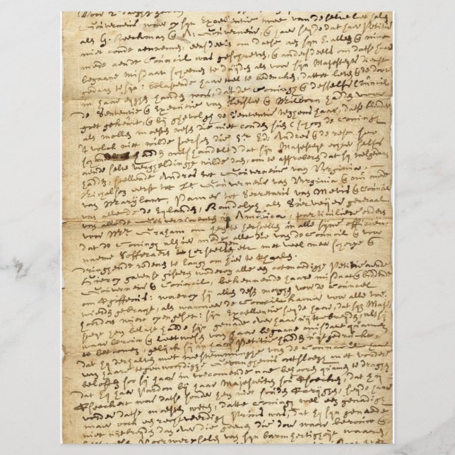 Ancienne lettre manuscrite papier à scandale (Devant)