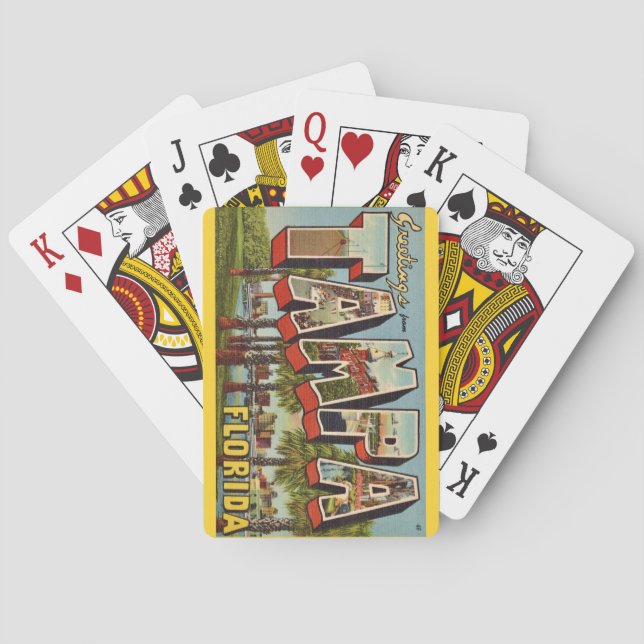 Anciennes cartes à jouer de Tampa Floride (dos)