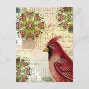 Anciennes lettres et cartes postales collées avec 