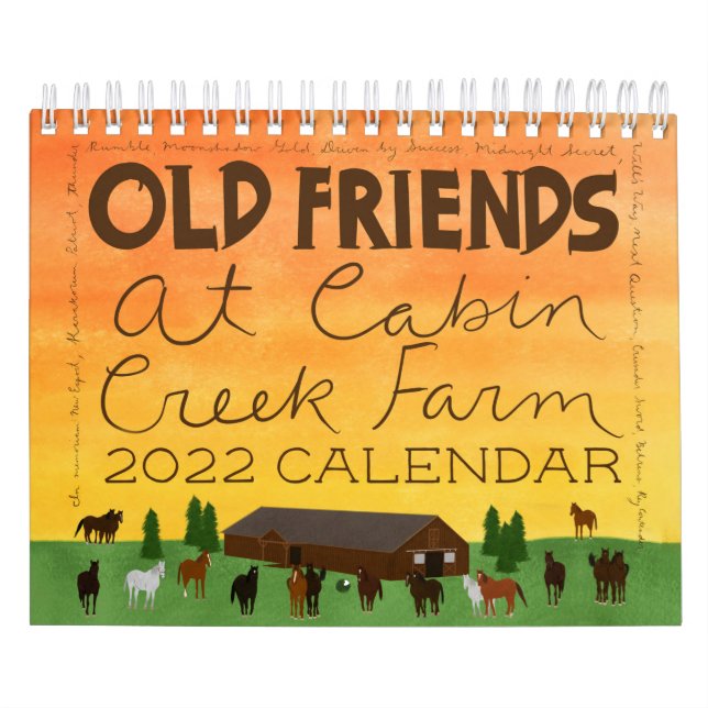 Anciens amis à Cabine Creek 2022 Calendrier (Protection)