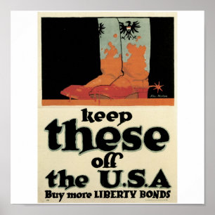 Anciens "Liberty Bonds" Poster de guerre américain