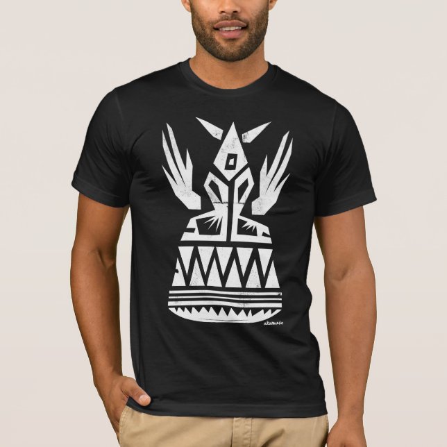 Ancient Abstract symbol with Wings T-Shirt (Front)