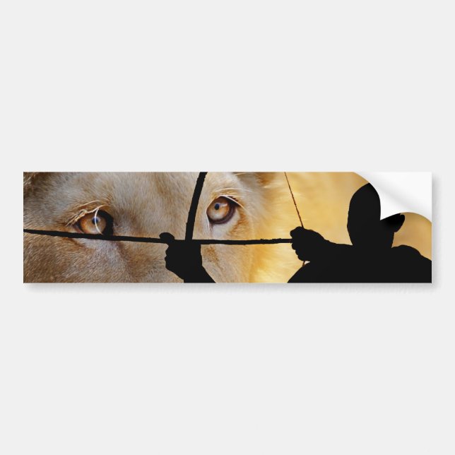 Ancient African Warrior Bumper Sticker (Front)
