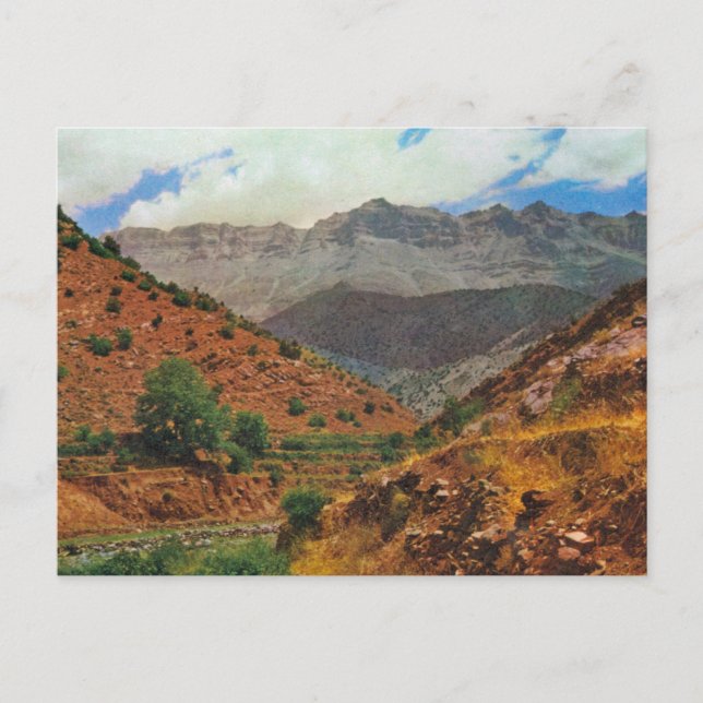 Ancient agricultural terraces, Atlas mountains, Mo Postcard (Front)