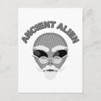 Ancient Alien Head Newsprint