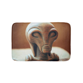 Ancient Alien Statue Bath Mat