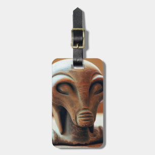 Ancient Alien Statue Luggage Tag