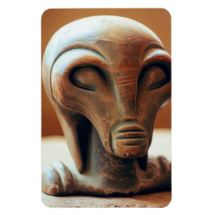 Ancient Alien Statue Magnet