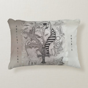 Ancient Aliens , Anubis Accent Pillow