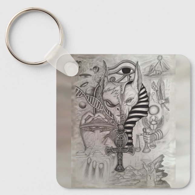 Ancient Aliens , Anubis Keychain (Front)