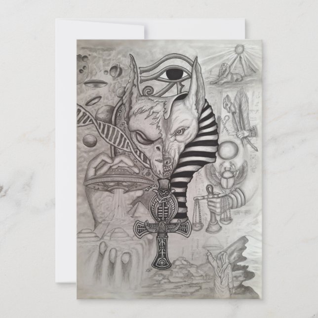 Ancient Aliens , Anubis magnetic card (Front)