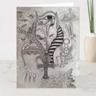 Ancient Aliens , Anubis Thank You Card
