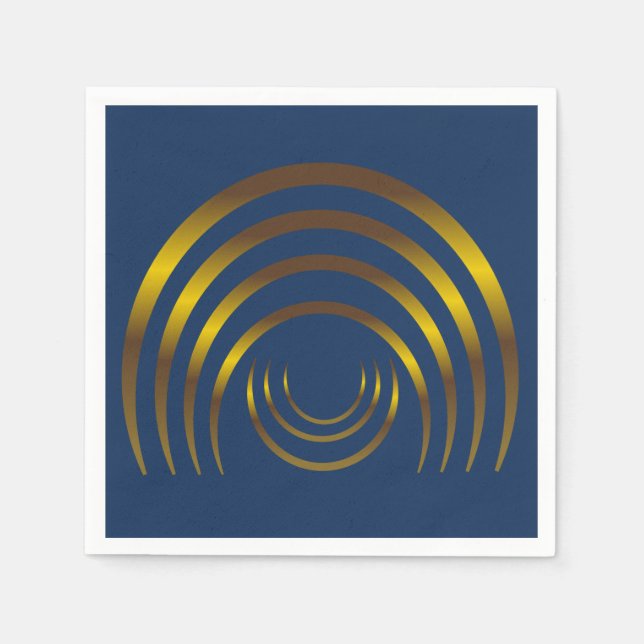 Ancient Aliens Crop Circle Gold  Napkin (Front)