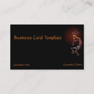 Ancient Aliens Kokopelli Logo Business Card