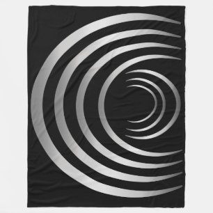 Ancient Aliens Silver Crop Circle Fleece Blanket