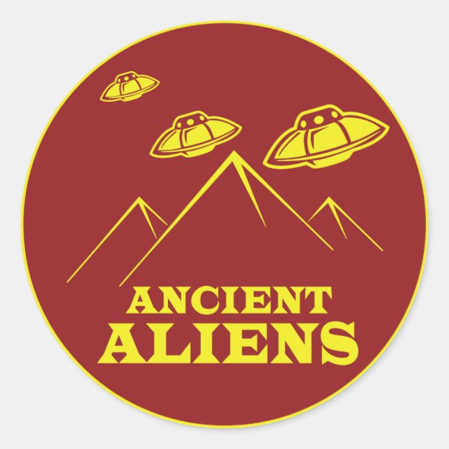 Ancient Aliens - UFOs Classic Round Sticker (Front)