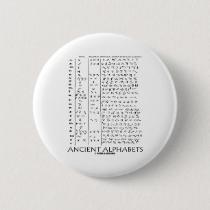 Ancient Alphabets 2 Inch Round Button